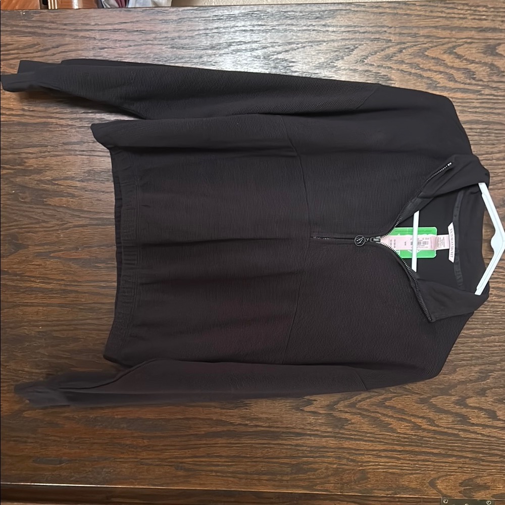 Victoria's Secret Black Quarter-Zip Top